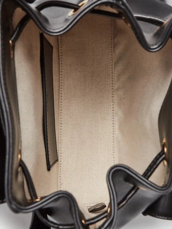 Gucci Black Smooth Leather Bamboo Handle Small Backpack Bag main image 10